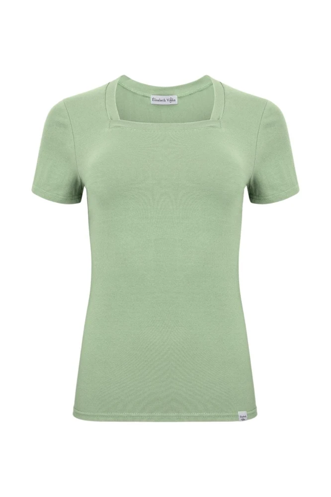 ERICA z krótkimi rękawami Iceberg Green przód.jpg