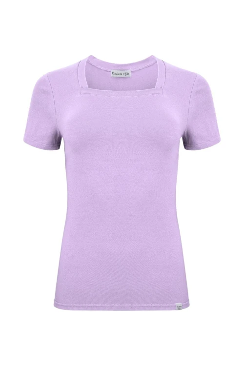 ERICA z krótkimi rękawami Lavender przód.jpg