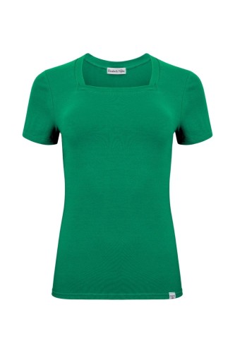 ERICA z krótkimi rękawami Deep Green przód.jpg