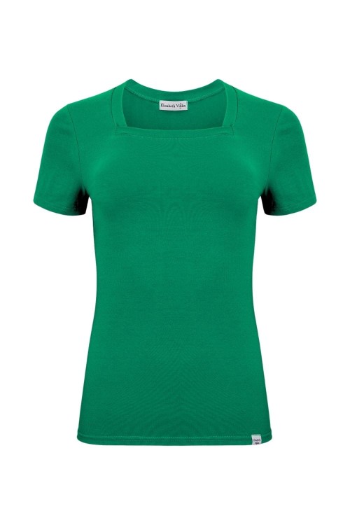 ERICA z krótkimi rękawami Deep Green przód.jpg
