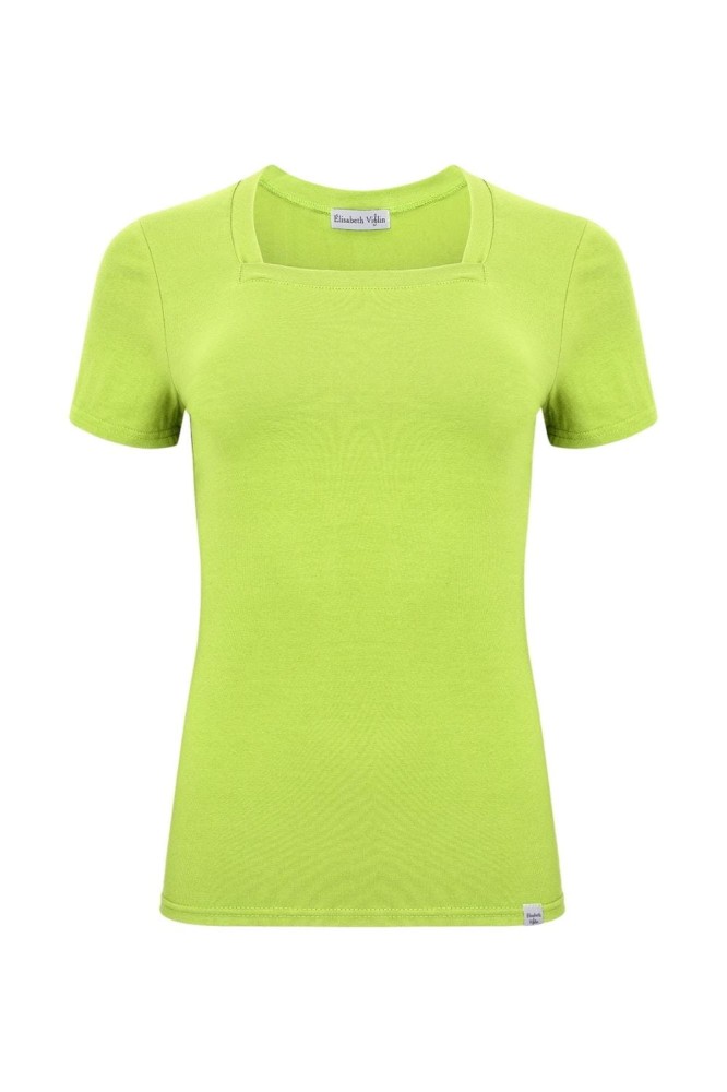 ERICA z krótkimi rękawami Green Glow przód.jpg