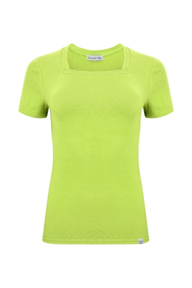ERICA z krótkimi rękawami Green Glow przód.jpg