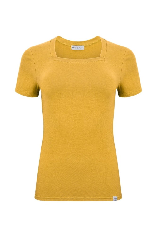ERICA z krótkimi rękawami Mineral Yellow przód.jpg