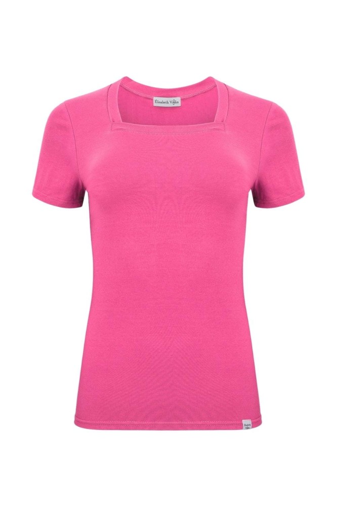 ERICA z krótkimi rękawami Shocking Pink przód.jpg