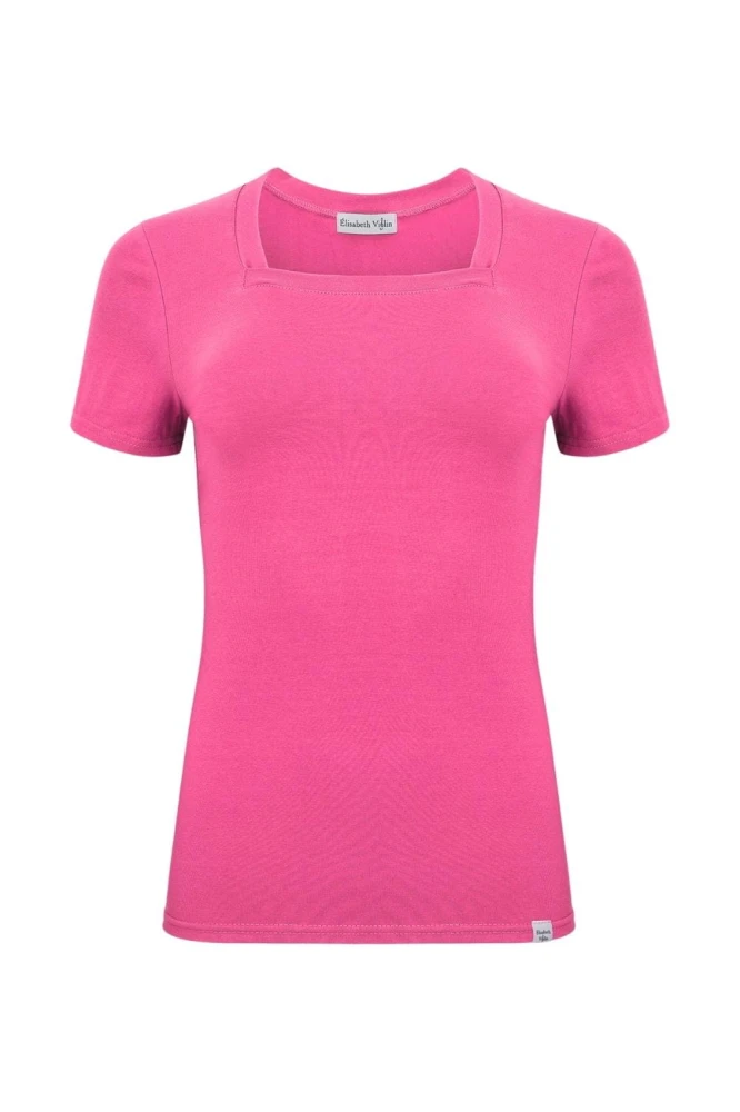 ERICA z krótkimi rękawami Shocking Pink przód.jpg