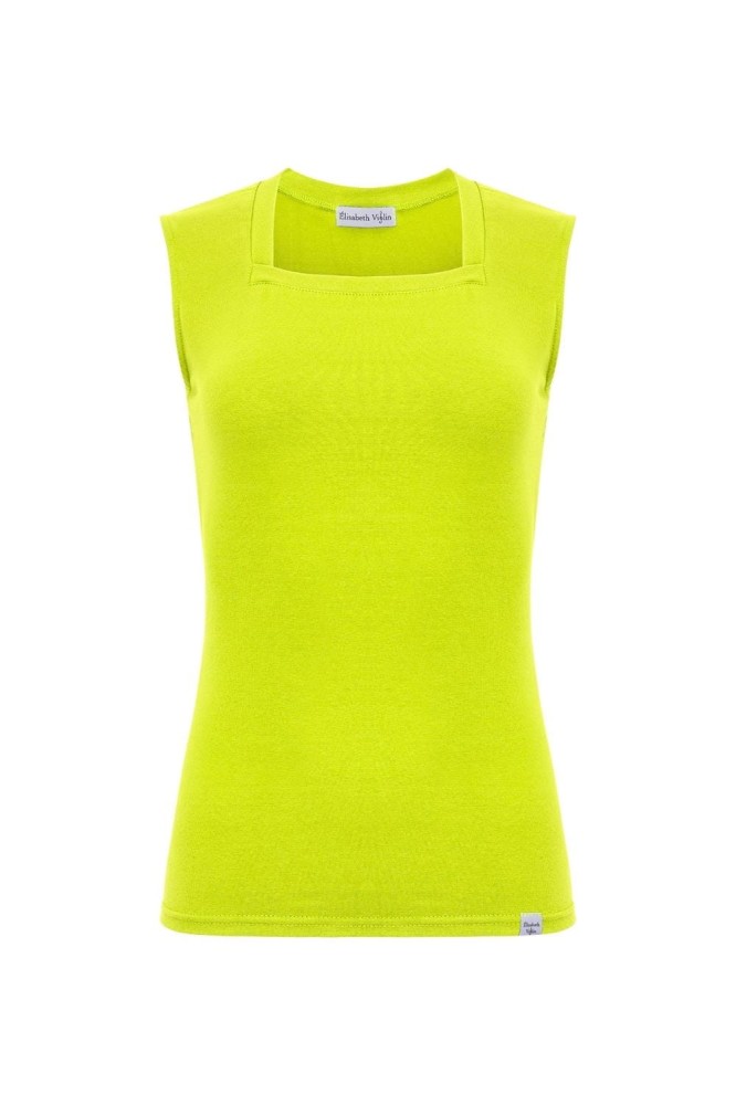ERICA bez rękawków Bright Chartreuse przód.jpg
