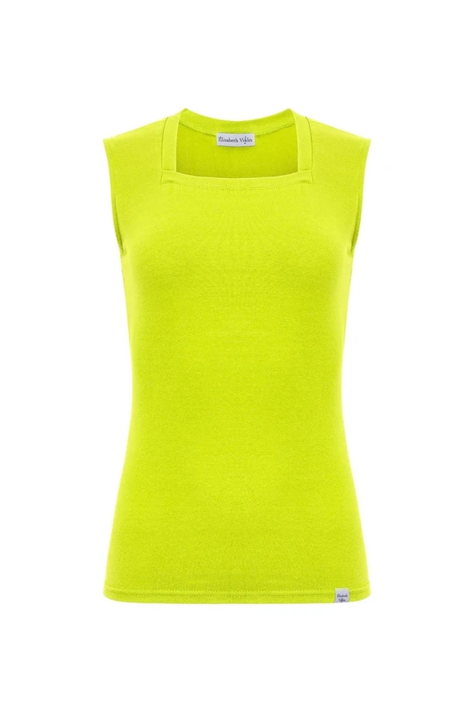 ERICA bez rękawków Bright Chartreuse przód.jpg