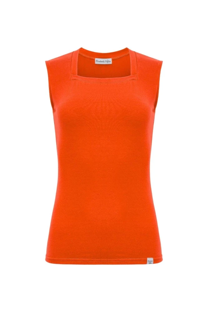ERICA bez rękawków Mandarin Red przód.jpg