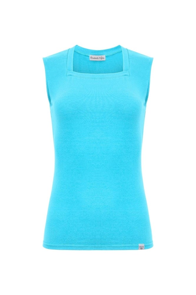 ERICA bez rękawków Cyan Blue przód.jpg