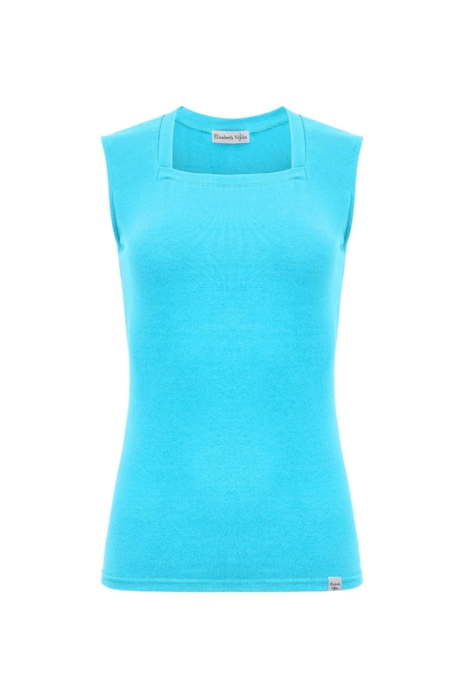 ERICA bez rękawków Cyan Blue przód.jpg