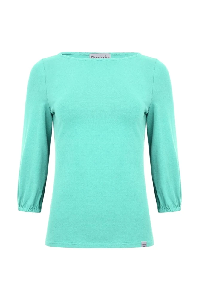 MIA z rękawkami 3:4 Blue Turquoise przód.jpg