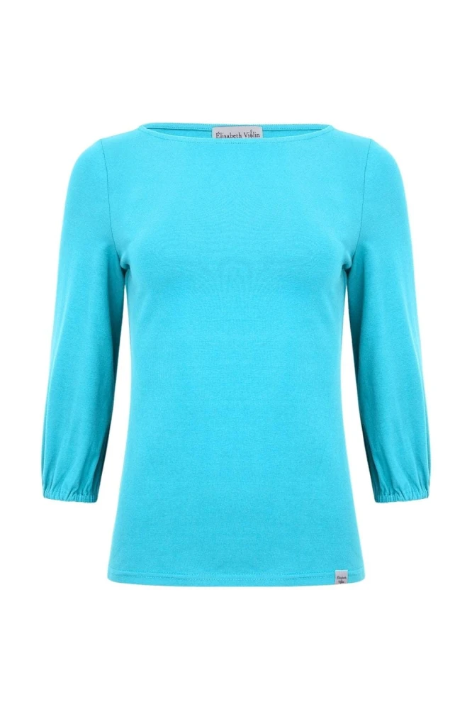 MIA z rękawkami 3:4 Cyan Blue przód.jpg