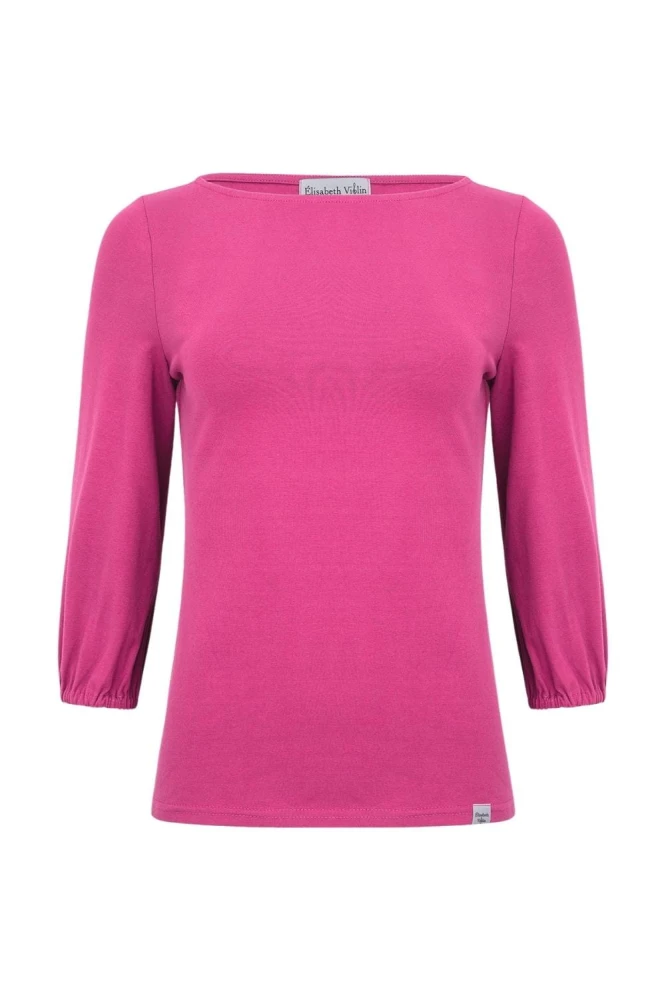 MIA z rękawkami 3:4 Fuchsia Rose przód.jpg