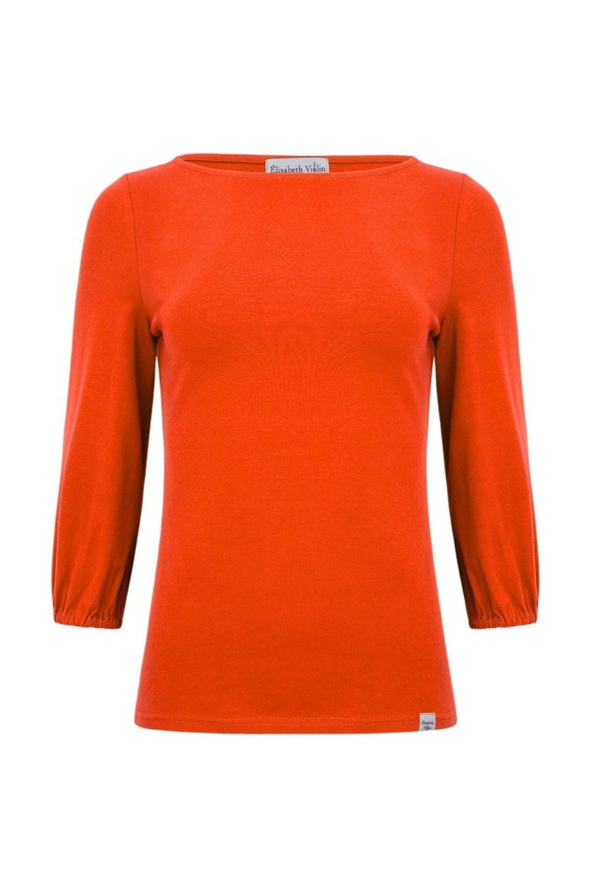 MIA z rękawkami 3:4 Mandarin Red przód.jpg