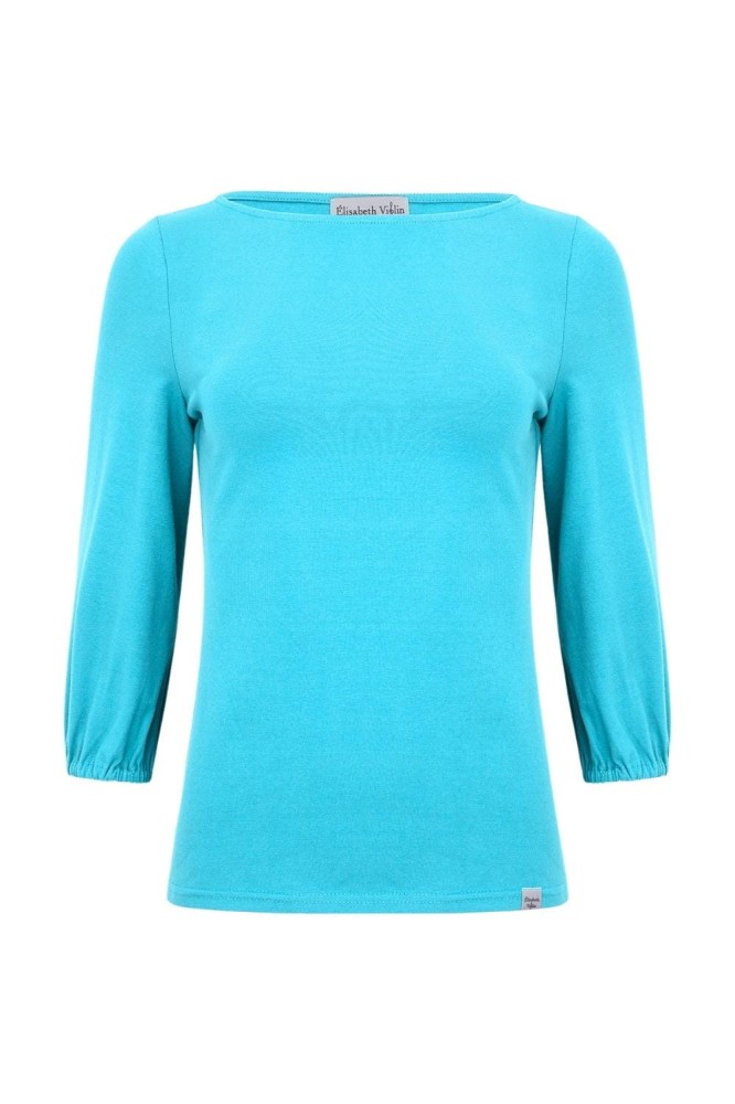 MIA z rękawkami 3:4 Cyan Blue przód.jpg