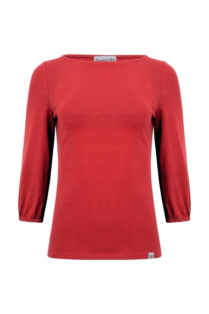 MIA z rękawkami 3:4 Ribbon Red przód.jpg