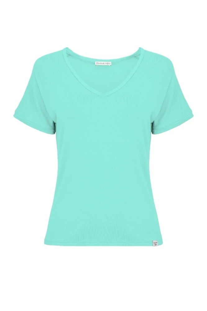 VAYA z krótkimi rękawami Blue Turquoise przód.jpg
