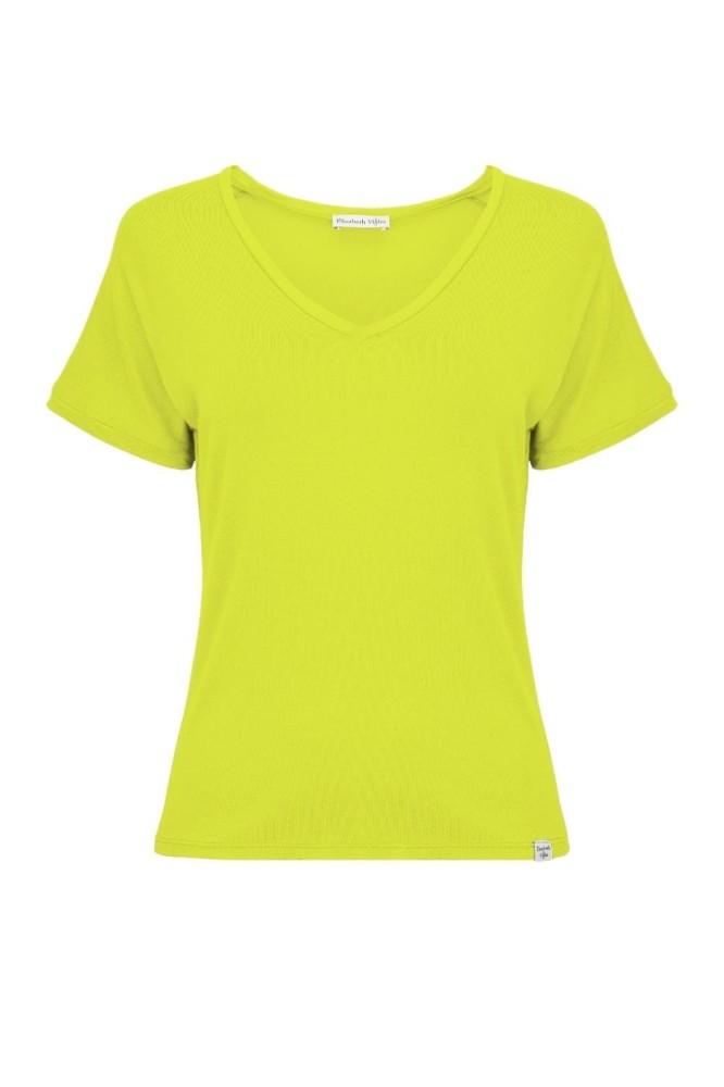VAYA z krótkimi rękawami Bright Chartreuse przód.jpg