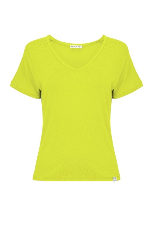 VAYA z krótkimi rękawami Bright Chartreuse przód.jpg