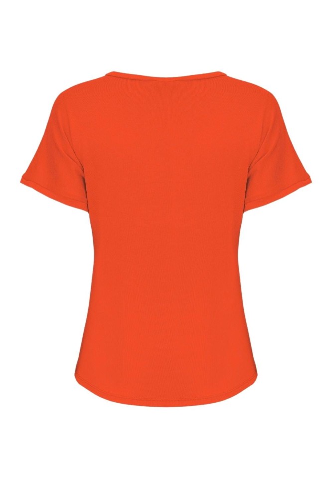 VAYA z krótkimi rękawami Mandarin Red tył.jpg