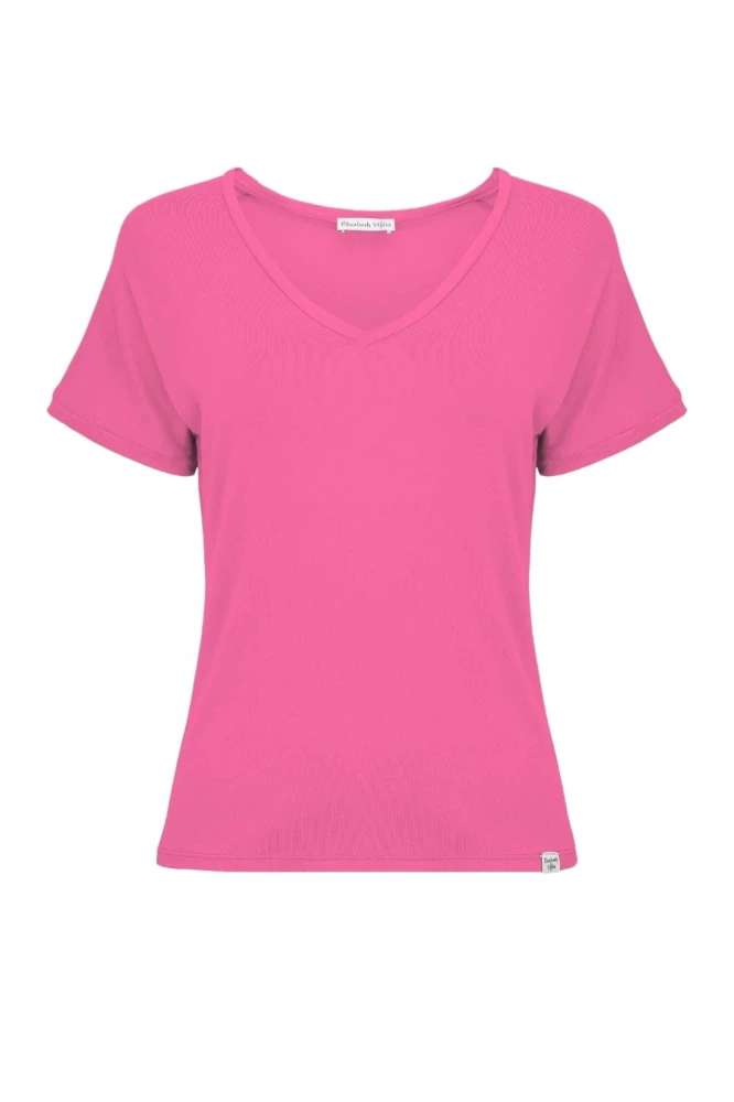 VAYA z krótkimi rękawami Shocking Pink przód.jpg