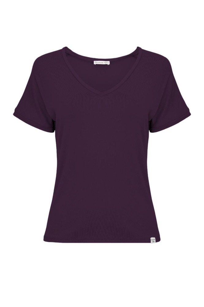 VAYA z krótkimi rękawami Plum Purple przód.jpg