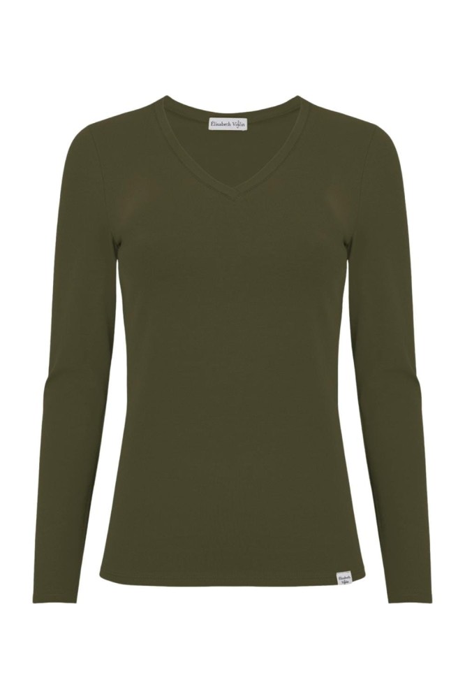 VERA z długimi rękawami Olive Night przód.jpg