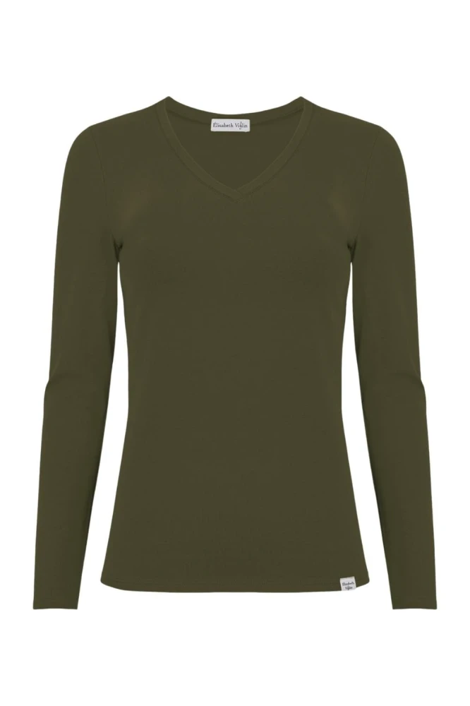 VERA z długimi rękawami Olive Night przód.jpg