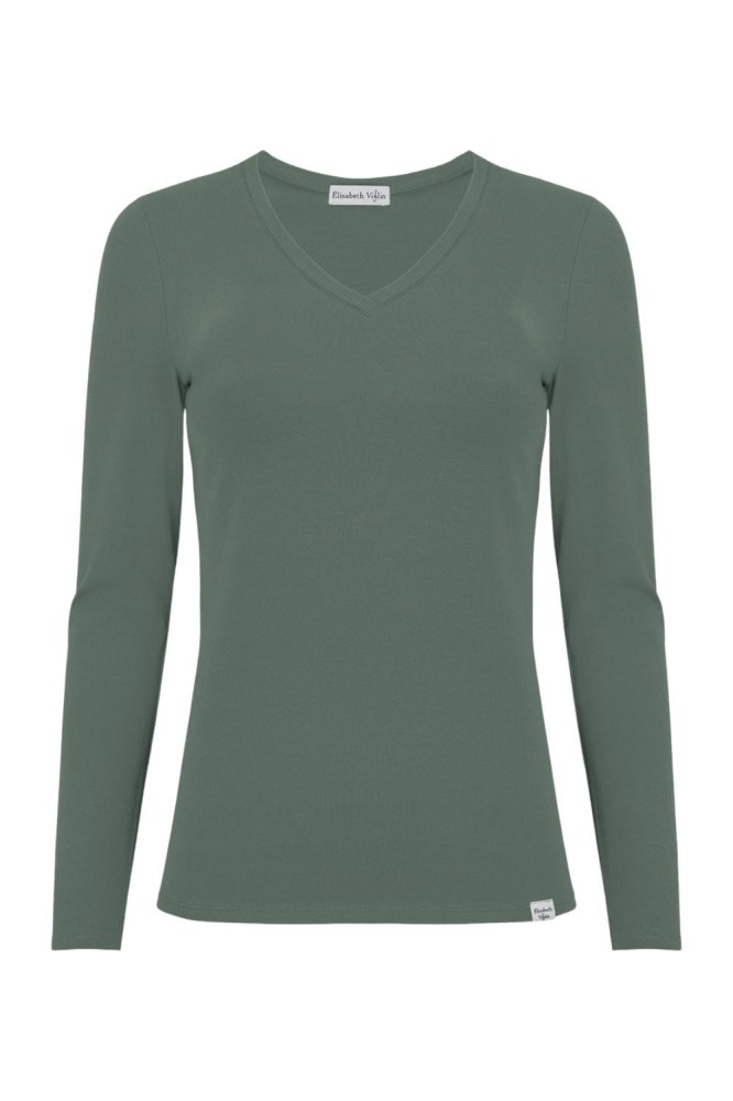 VERA z długimi rękawami Balsam Green przód.jpg