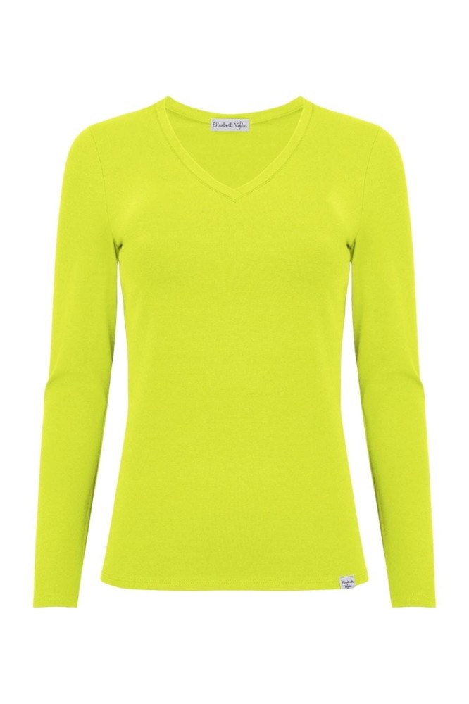 VERA z długimi rękawami Bright Chartreuse przód.jpg