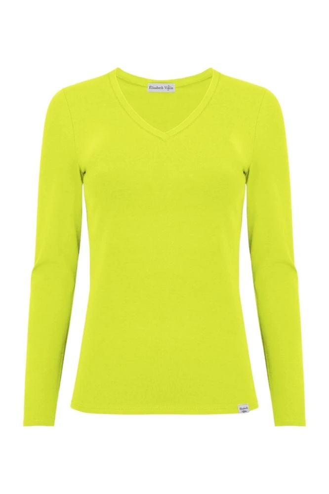 VERA z długimi rękawami Bright Chartreuse przód.jpg
