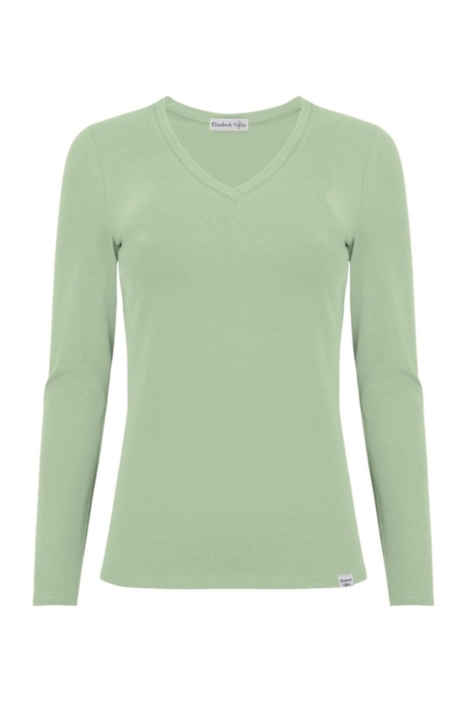 VERA z długimi rękawami Iceberg Green przód.jpg