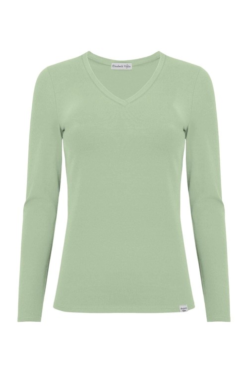 VERA z długimi rękawami Iceberg Green przód.jpg