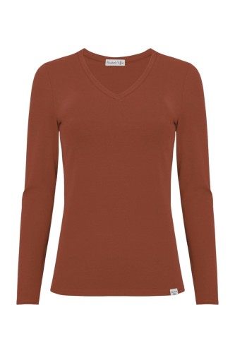 VERA z długimi rękawami Burnt Henna przód.jpg