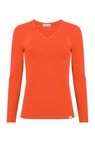 VERA z długimi rękawami Flame Scarlet przód.jpg