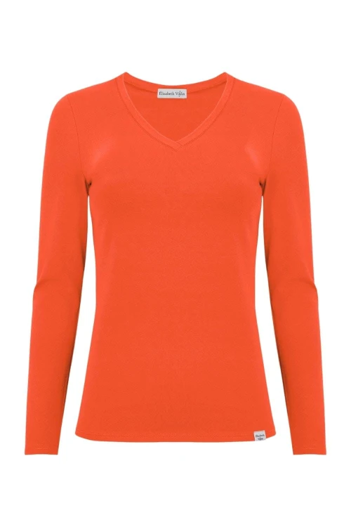 VERA z długimi rękawami Flame Scarlet przód.jpg
