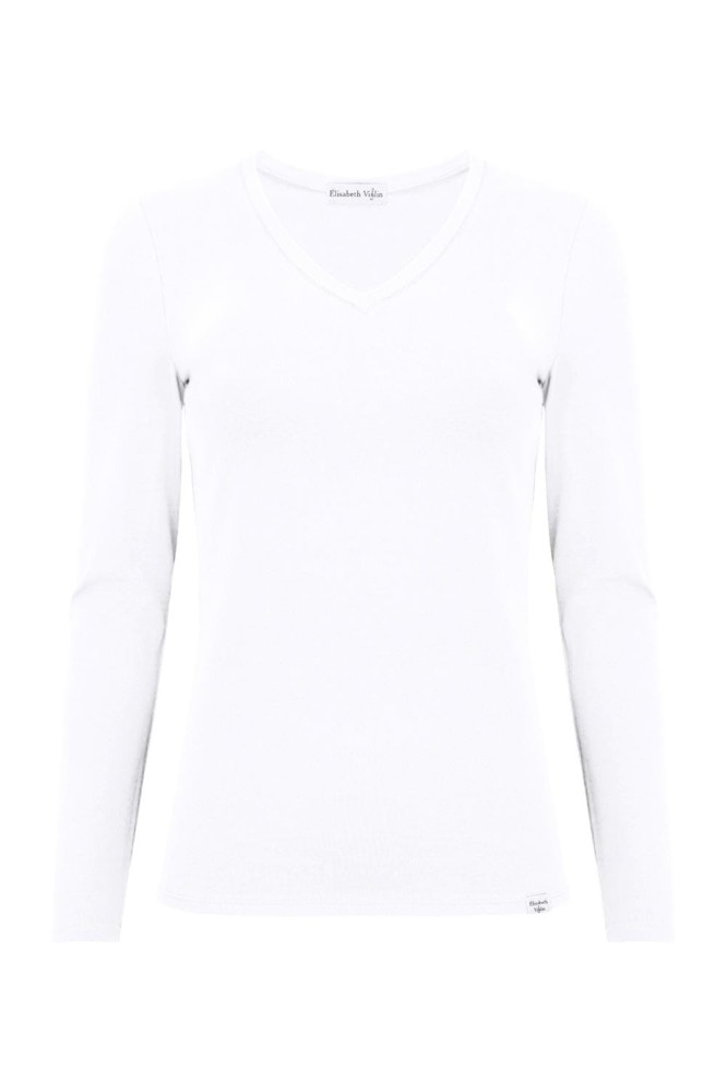 VERA z długimi rękawami Brilliant White przód.jpg
