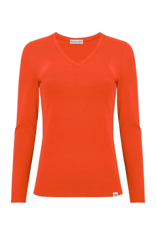 VERA z długimi rękawami Mandarin Red przód.jpg