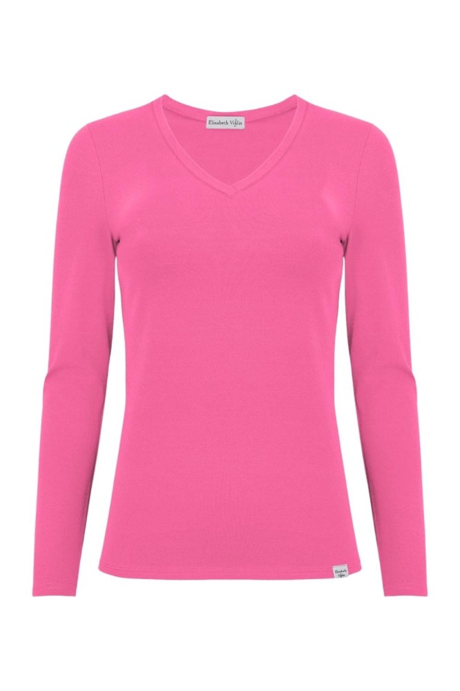 VERA z długimi rękawami Shocking Pink przód.jpg