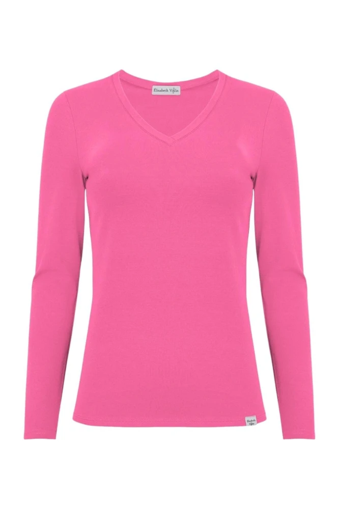 VERA z długimi rękawami Shocking Pink przód.jpg