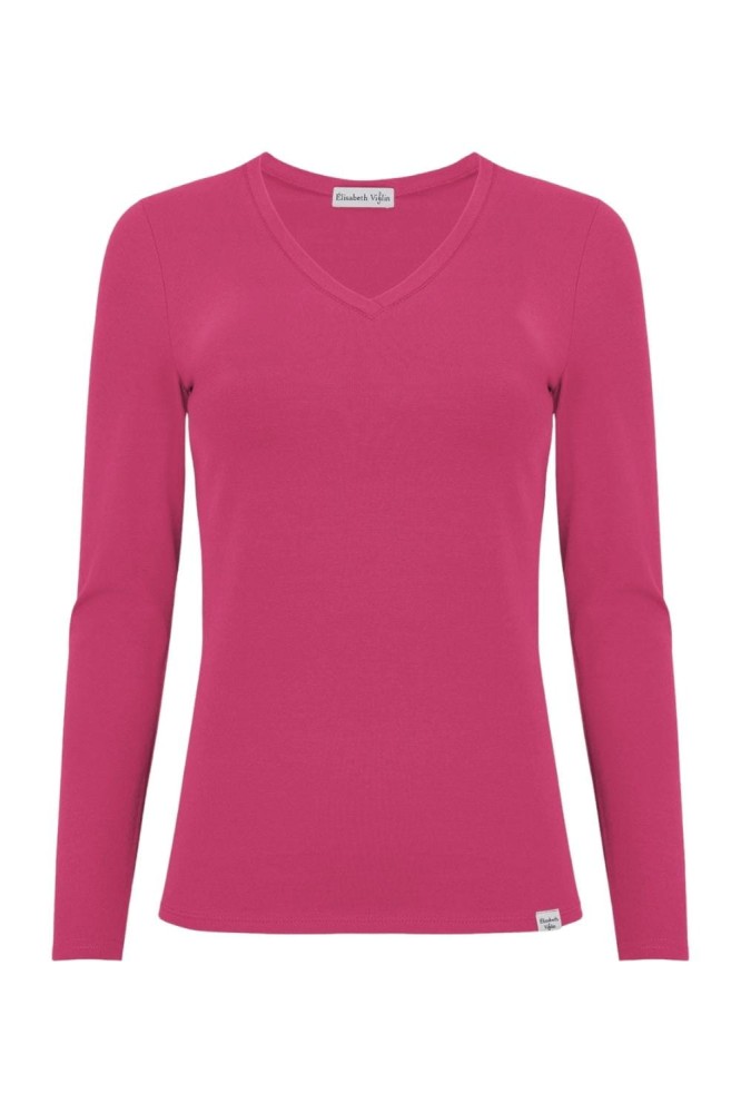 VERA z długimi rękawami Pink Peacock przód.jpg