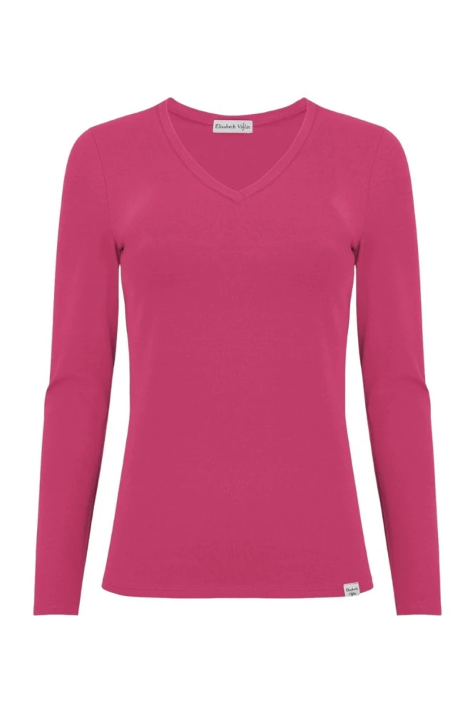 VERA z długimi rękawami Pink Peacock przód.jpg