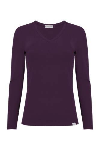 VERA z długimi rękawami Plum Purple przód.jpg