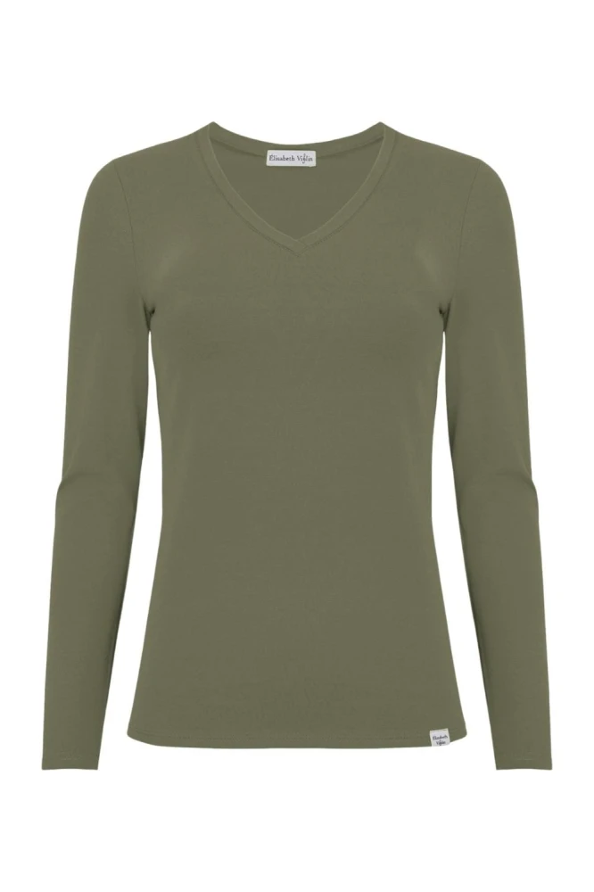 VERA z długimi rękawami Dusty Olive przód.jpg