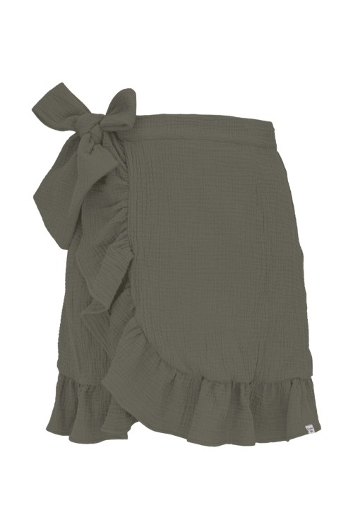 ROSALIA muślinowa - 50 cm - Dusty Olive przód.jpg