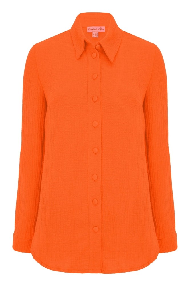 HALLIE muślinowa Persimmon Orange przód.jpg