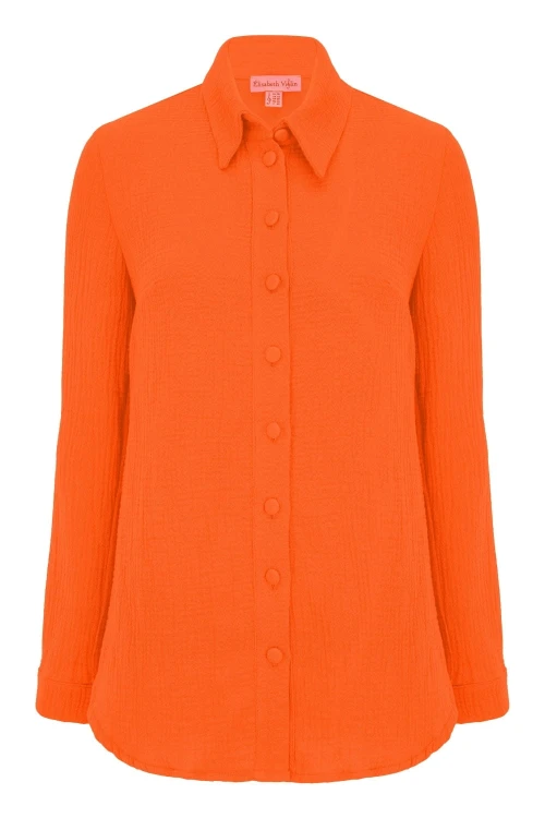 HALLIE muślinowa Persimmon Orange przód.jpg