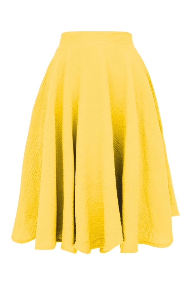 AURELIA muślinowa - 60 cm Empire Yellow przód.jpg