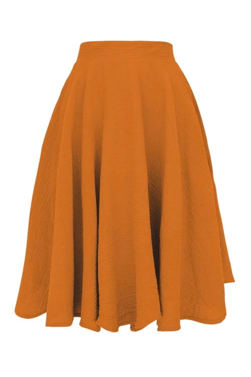 AURELIA muślinowa - 60 cm Peach Caramel przód.jpg