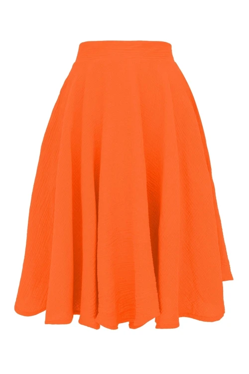 AURELIA muślinowa - 60 cm Persimmon Orange przód.jpg